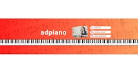 an image of a piano with the word adpiano on it