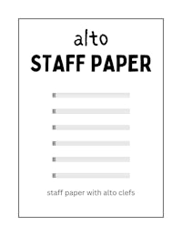 alto staff paper with alto cuffs